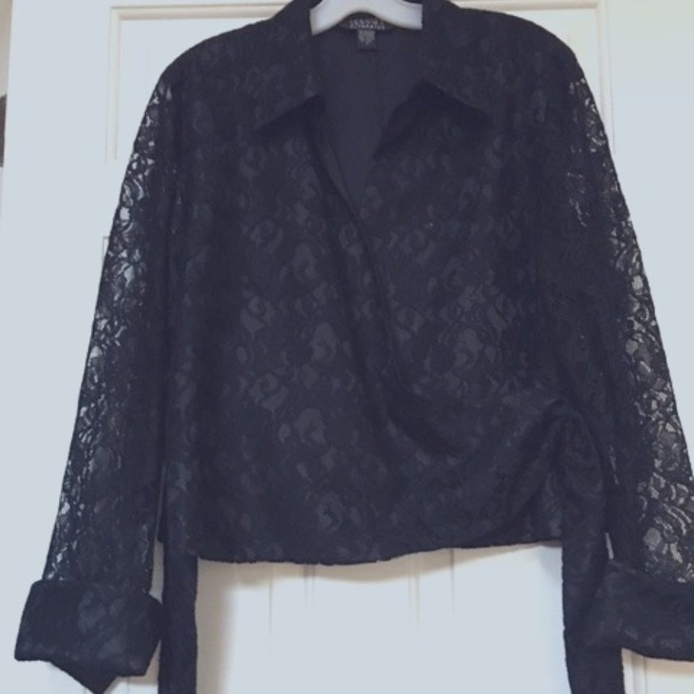 Spencer Jeremey Separates Top Lace  Lined sz 16 Pristine Condition